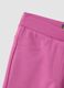 Pink flared treggings in stretch organic cotton_2