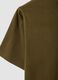 Green pure cotton T-shirt, relaxed fit_5
