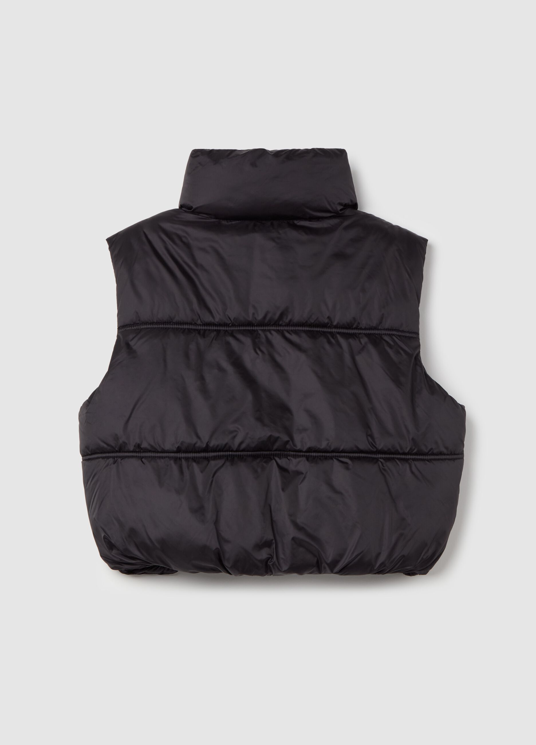 Quilted gilet in water-repellent fabric