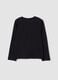 Black crew-neck T-shirt in pure organic cotton_1