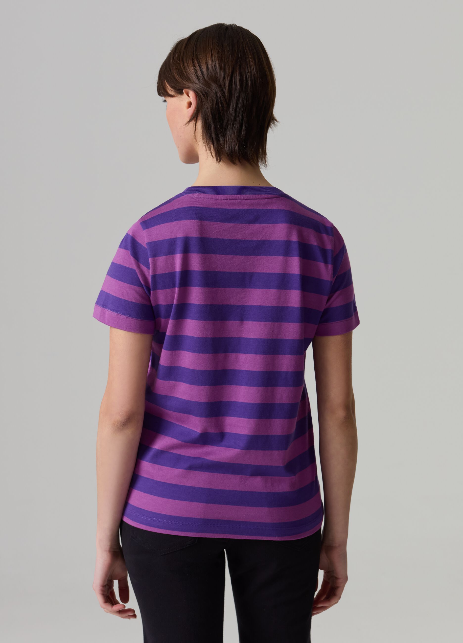 T-shirt in cotone a righe