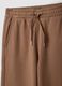 Brown culotte trousers in 100% organic cotton for girls_5