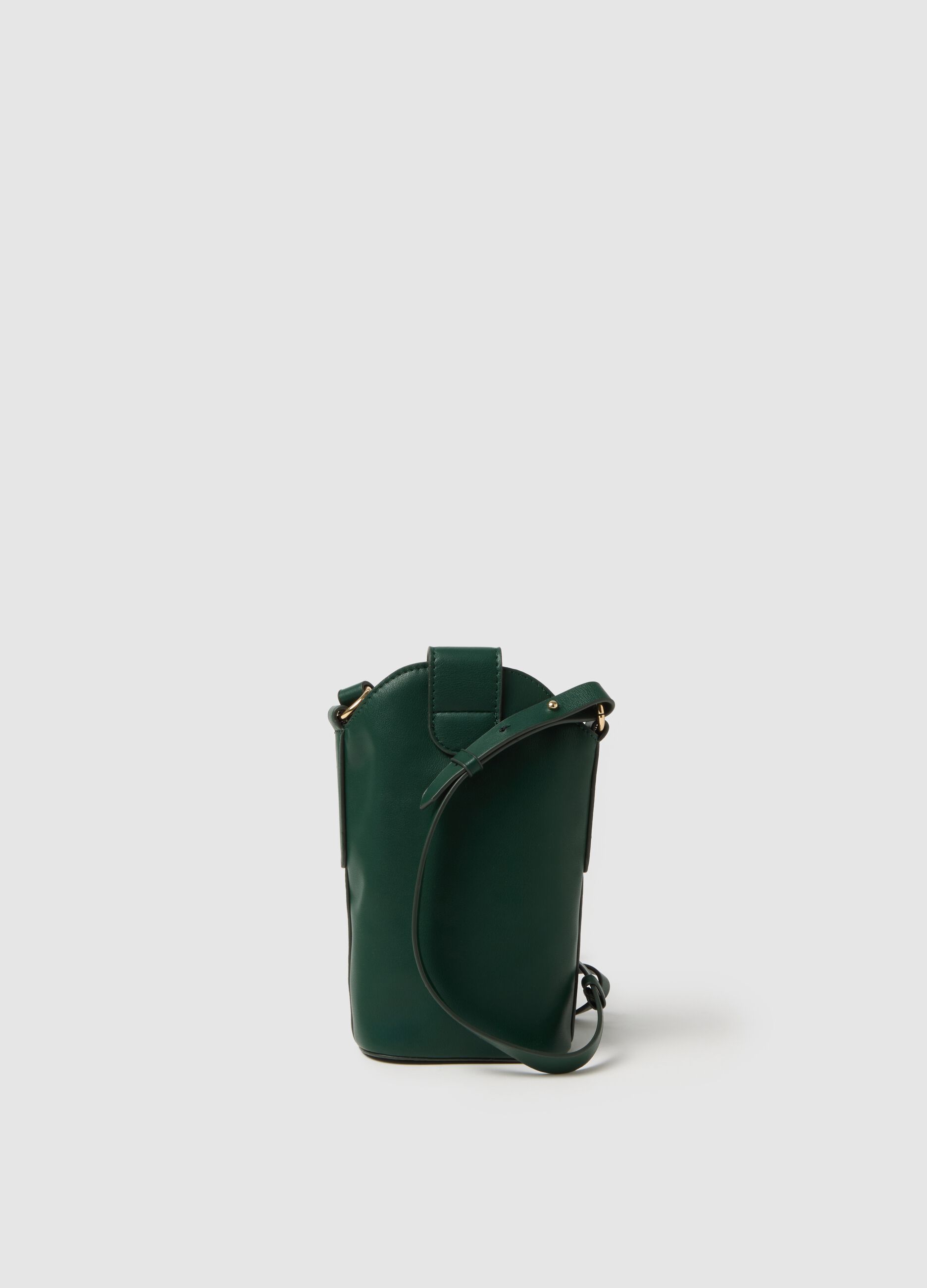 Green Bag with Shoulder Strap