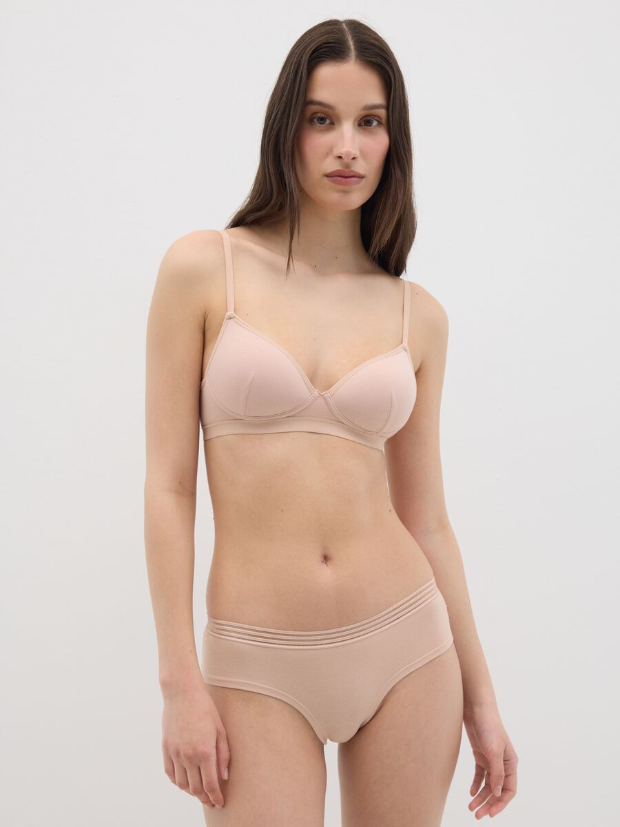 Nude padded full-coverage bra_2
