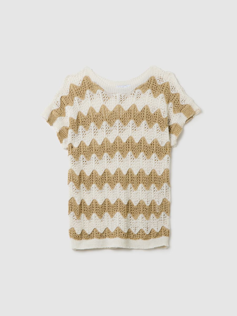Women's multi-colour cotton blend regular fit sweater_0