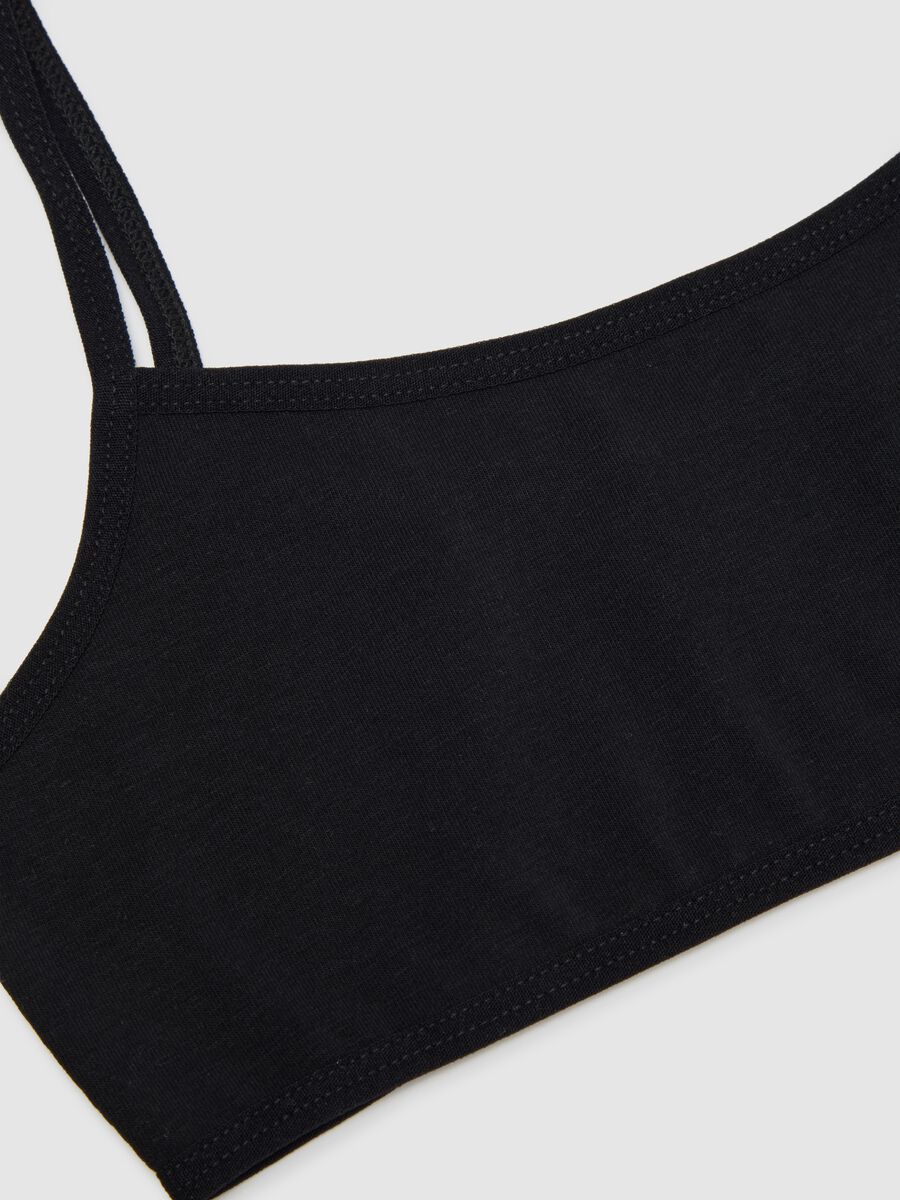 Girls' Cotton Multicolour Stretch Bra Tripack Set_3
