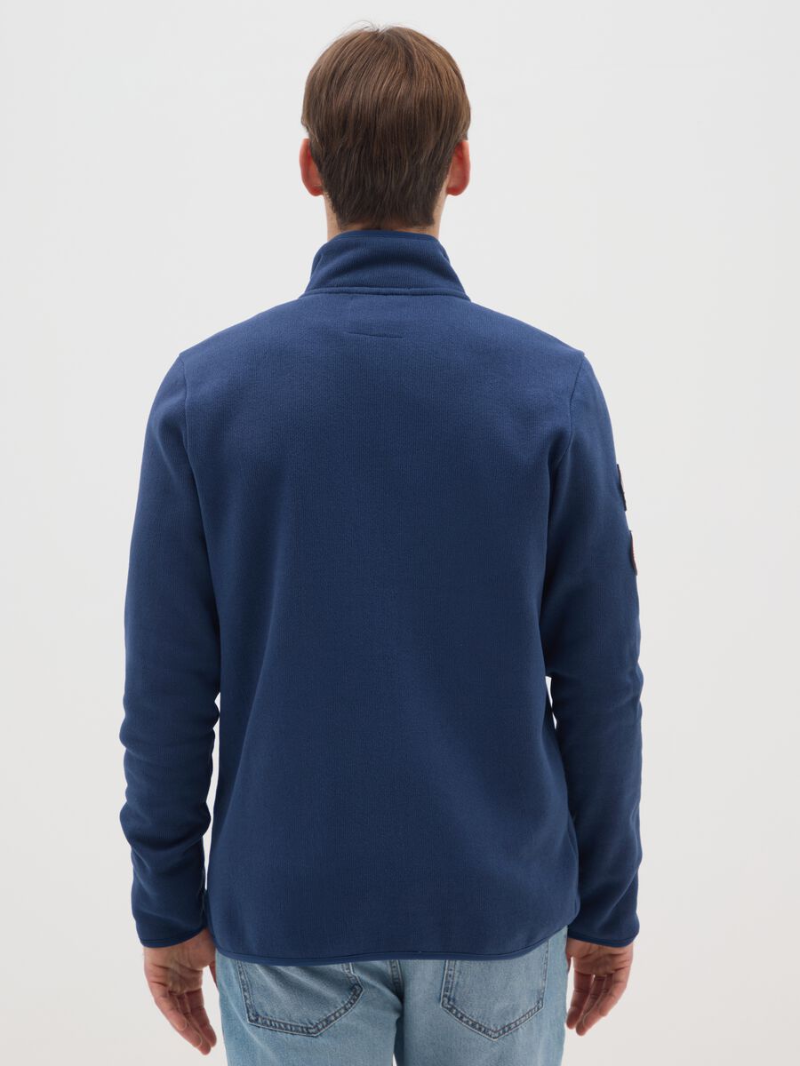 Heavy Blue Jacket with Zip and Canada Trail Logo_2