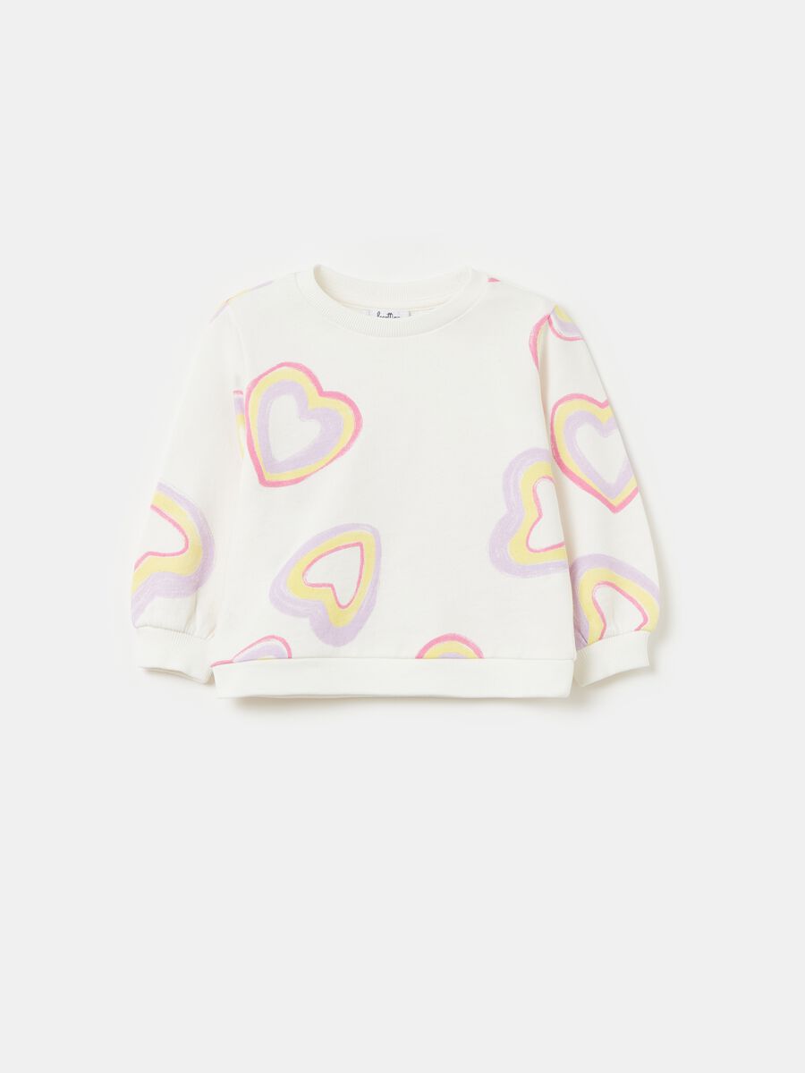 French terry sweatshirt with print_0