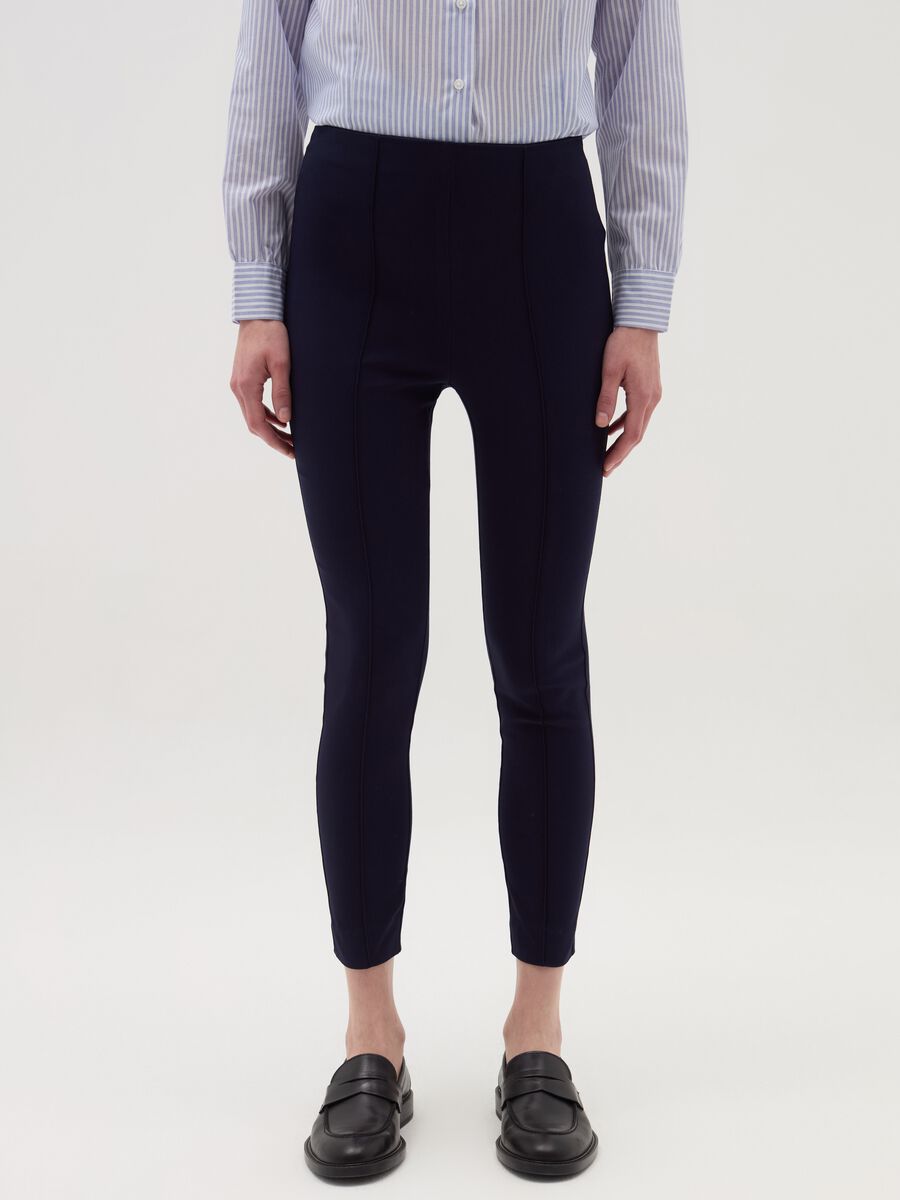 Leggings with raised stitching_1
