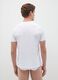 Men's pure cotton white T-shirt_3