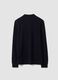 Blue long-sleeve organic cotton piqu&eacute; polo shirt, regular fit_6