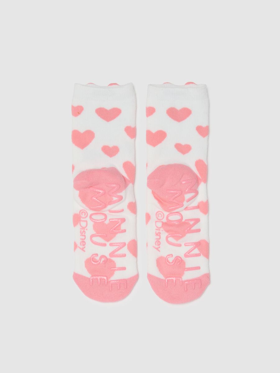 Calze da bambina in misto cotone elasticizzato con stampa Minnie_2