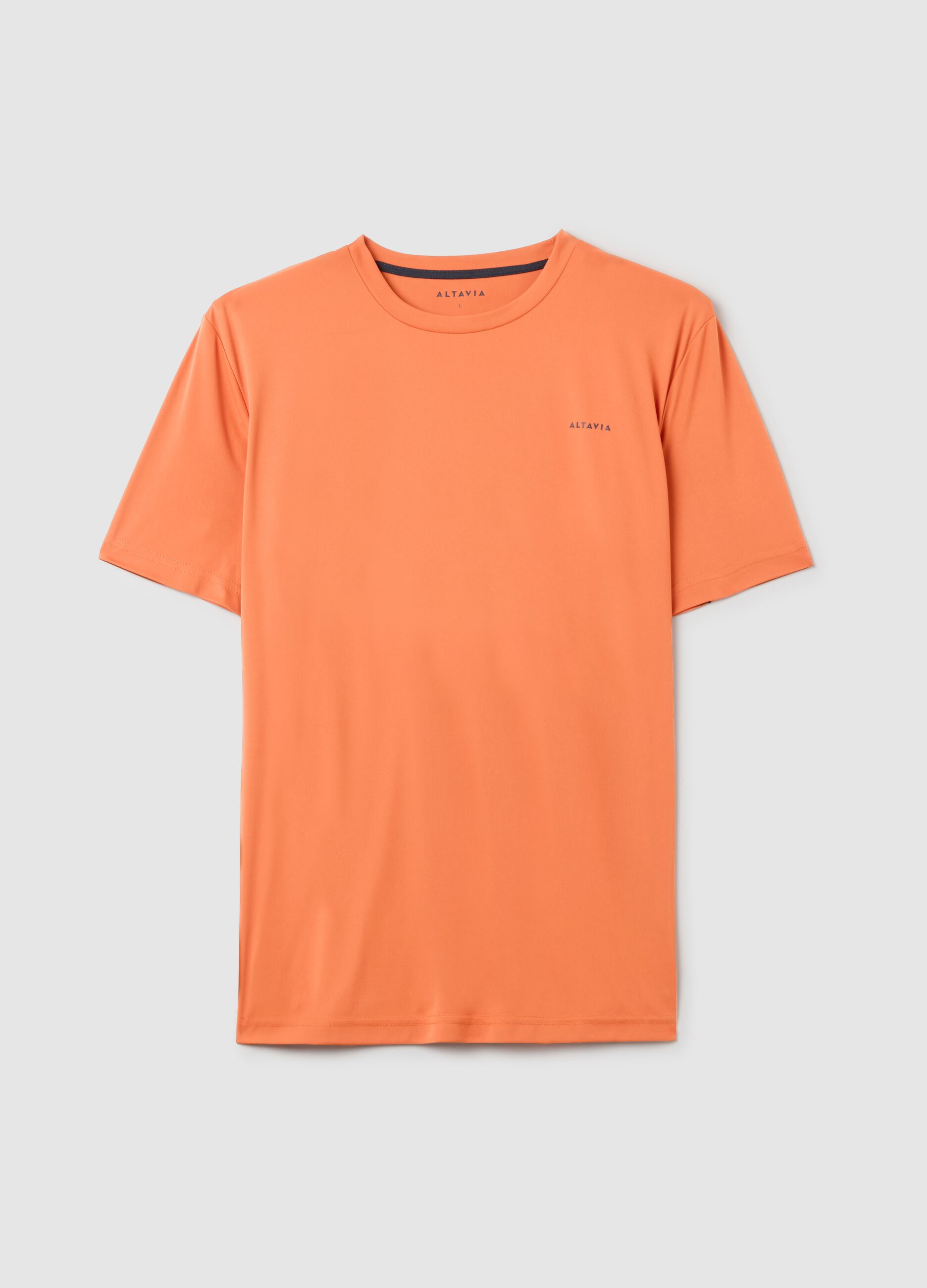 Technical Fabric T-shirt with Contrast Trims ALTAVIA COURT