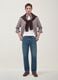 Blue cotton and lyocell blend regular tapered jeans_0