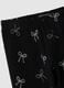 Girls' black skinny fit cotton leggings_2