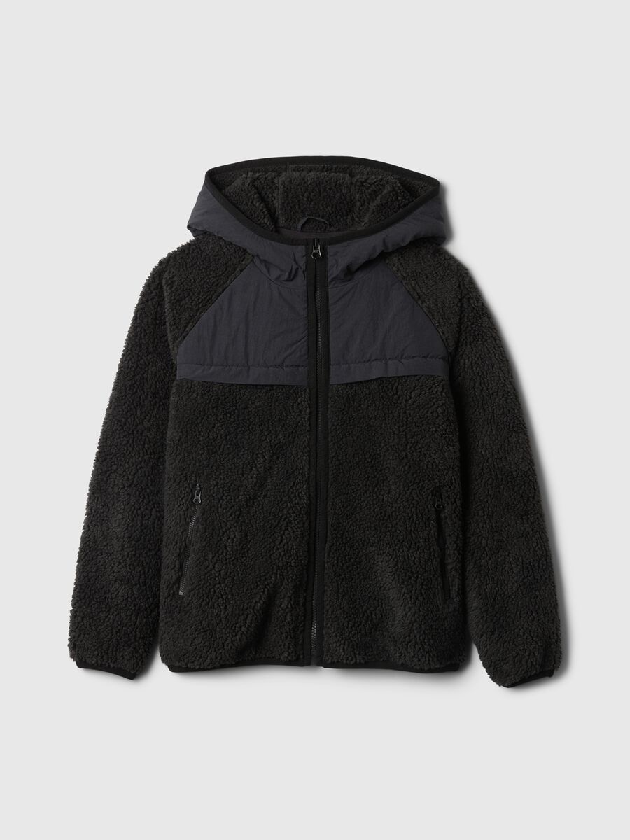 Sherpa jacket with hood_3