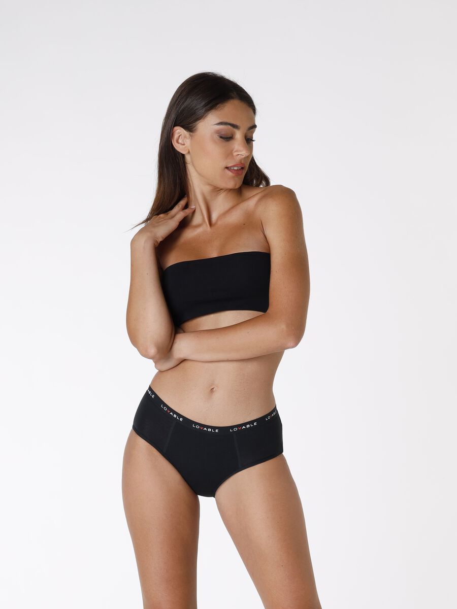 Heavy-flow period French knickers in organic cotton_0