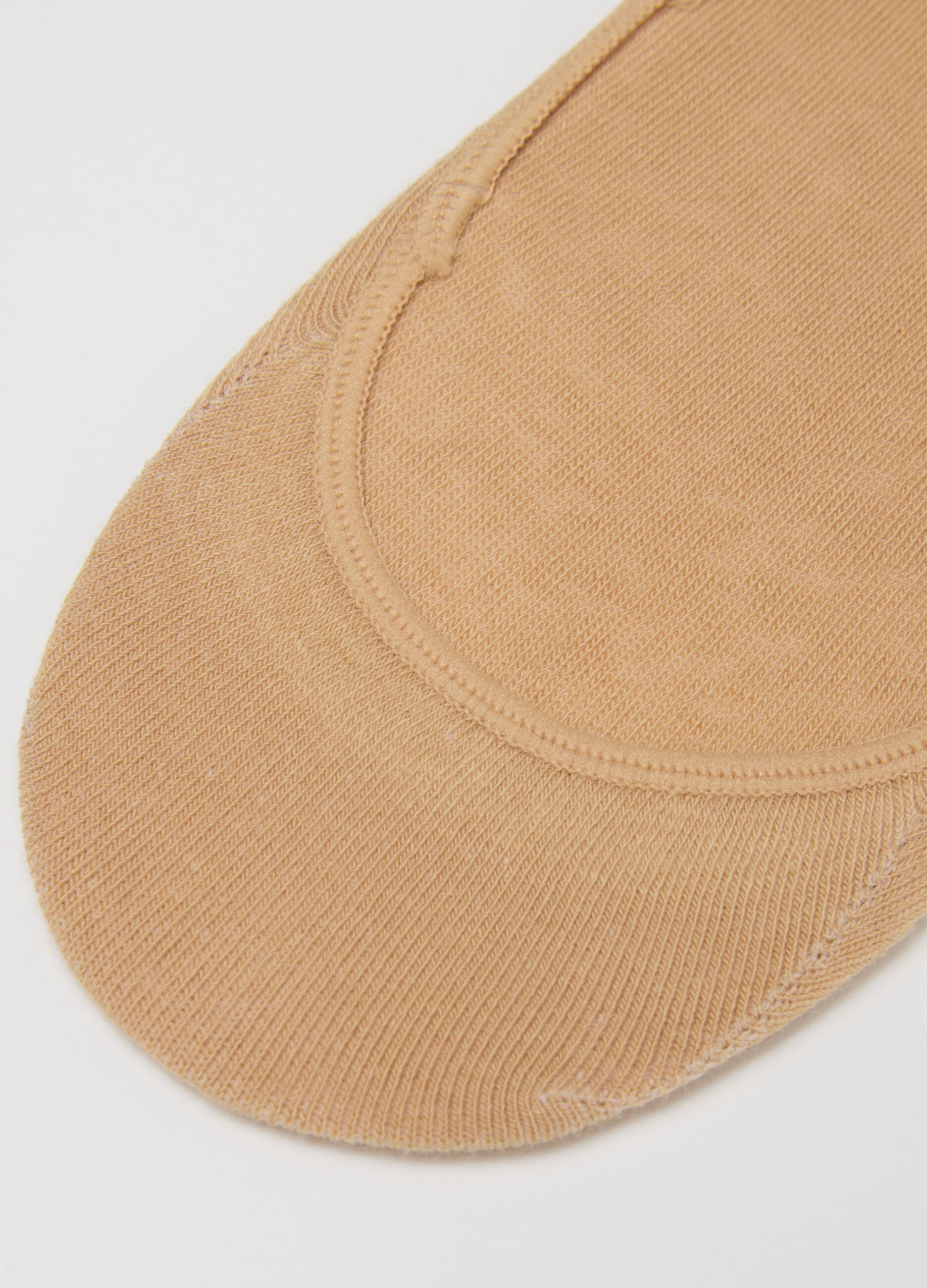 Beige Stretch Cotton Sock Tripack Set