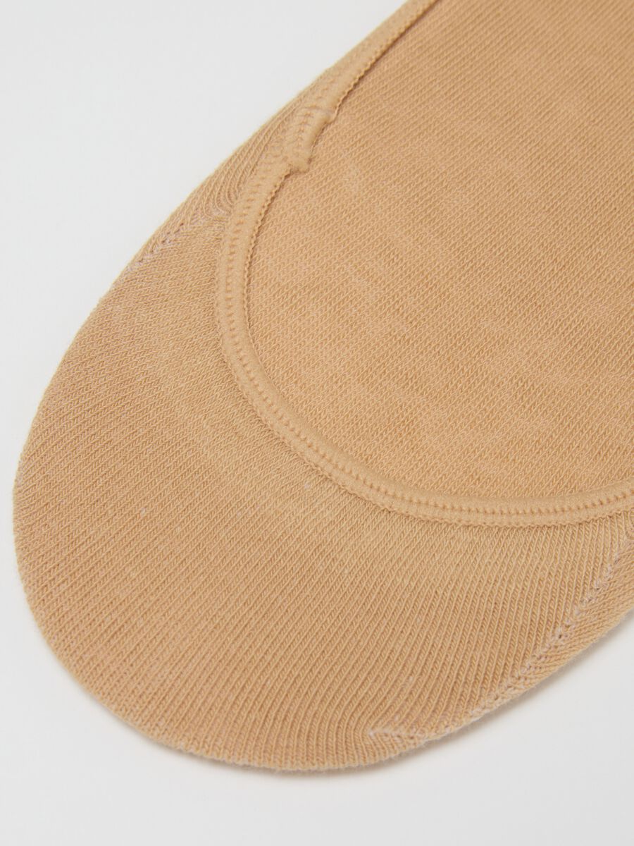 Beige Stretch Cotton Sock Tripack Set_2