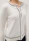 White viscose blend regular fit cardigan with buttons_3