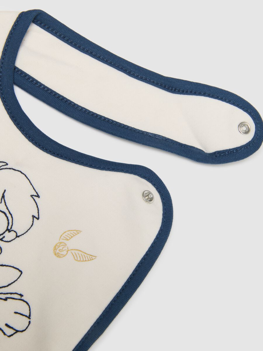 Multicolour newborn bib in pure cotton with Harry Potter print_2