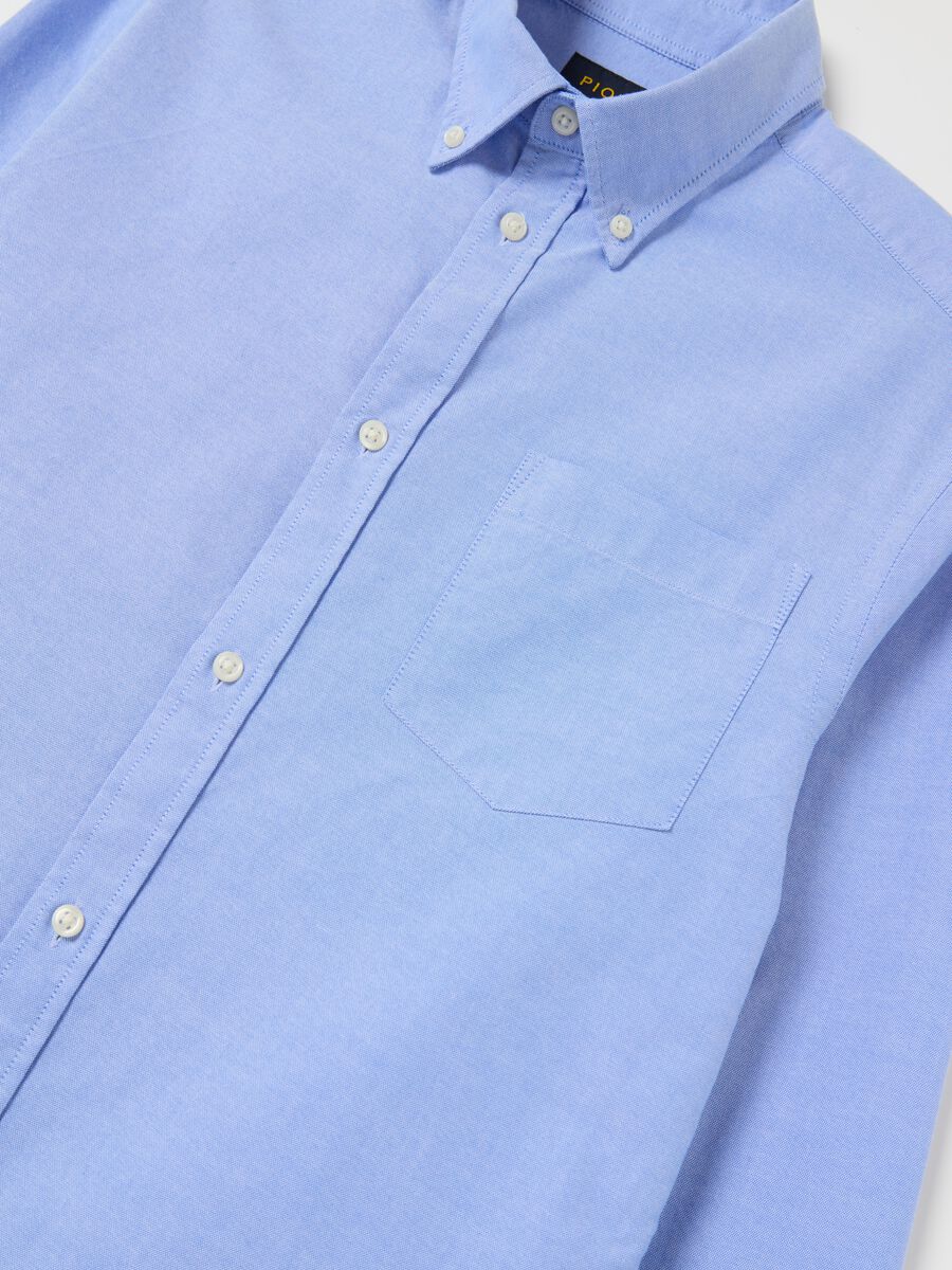 Camicia regular fit in cotone oxford_5