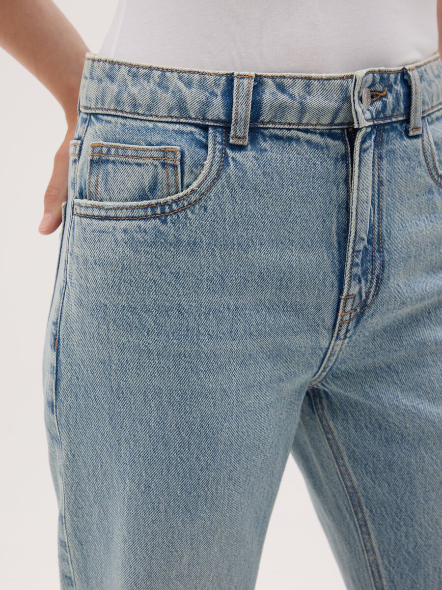Jeans da donna in puro cotone denim regular fit_3