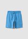 Children's regular fit sky blue pure cotton shorts_0