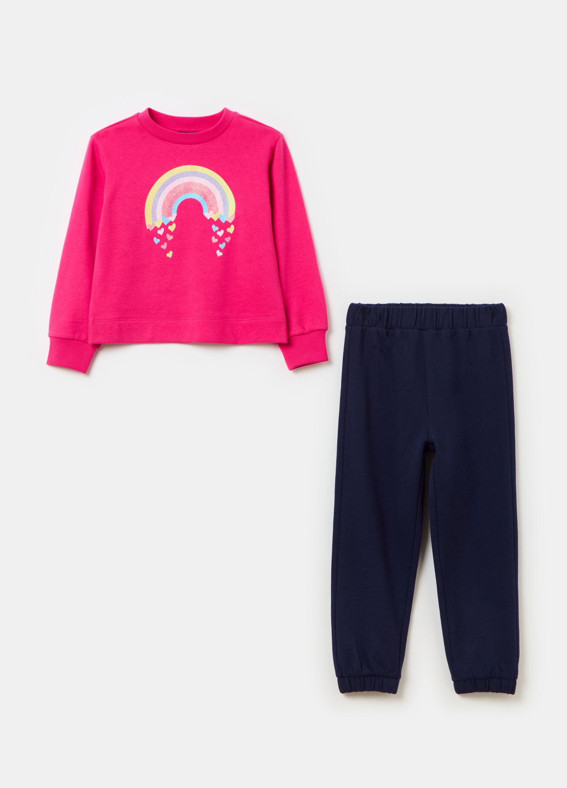 Jogging set in French Terry con stampa