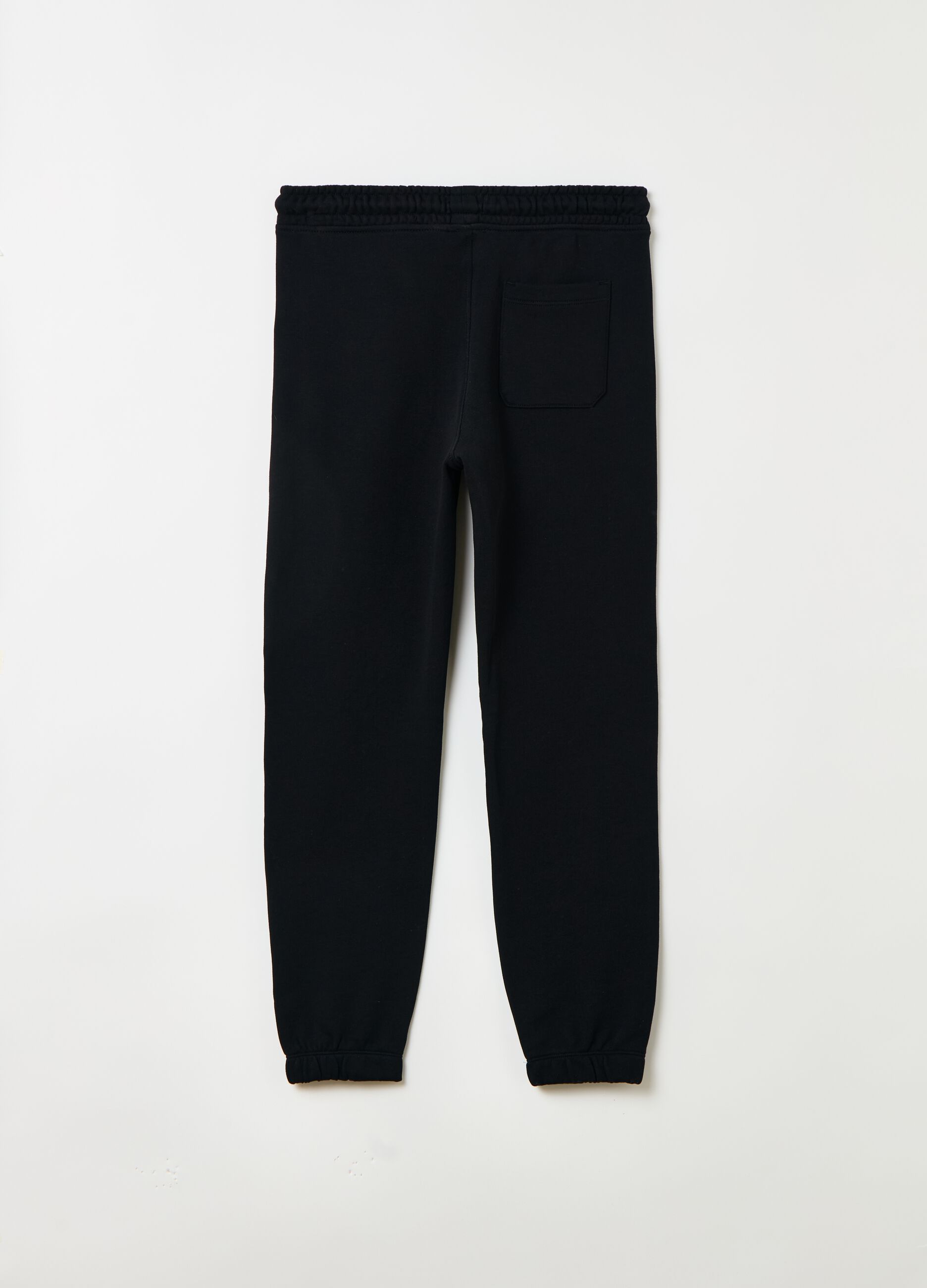 Essential joggers in 100% organic cotton with drawstring