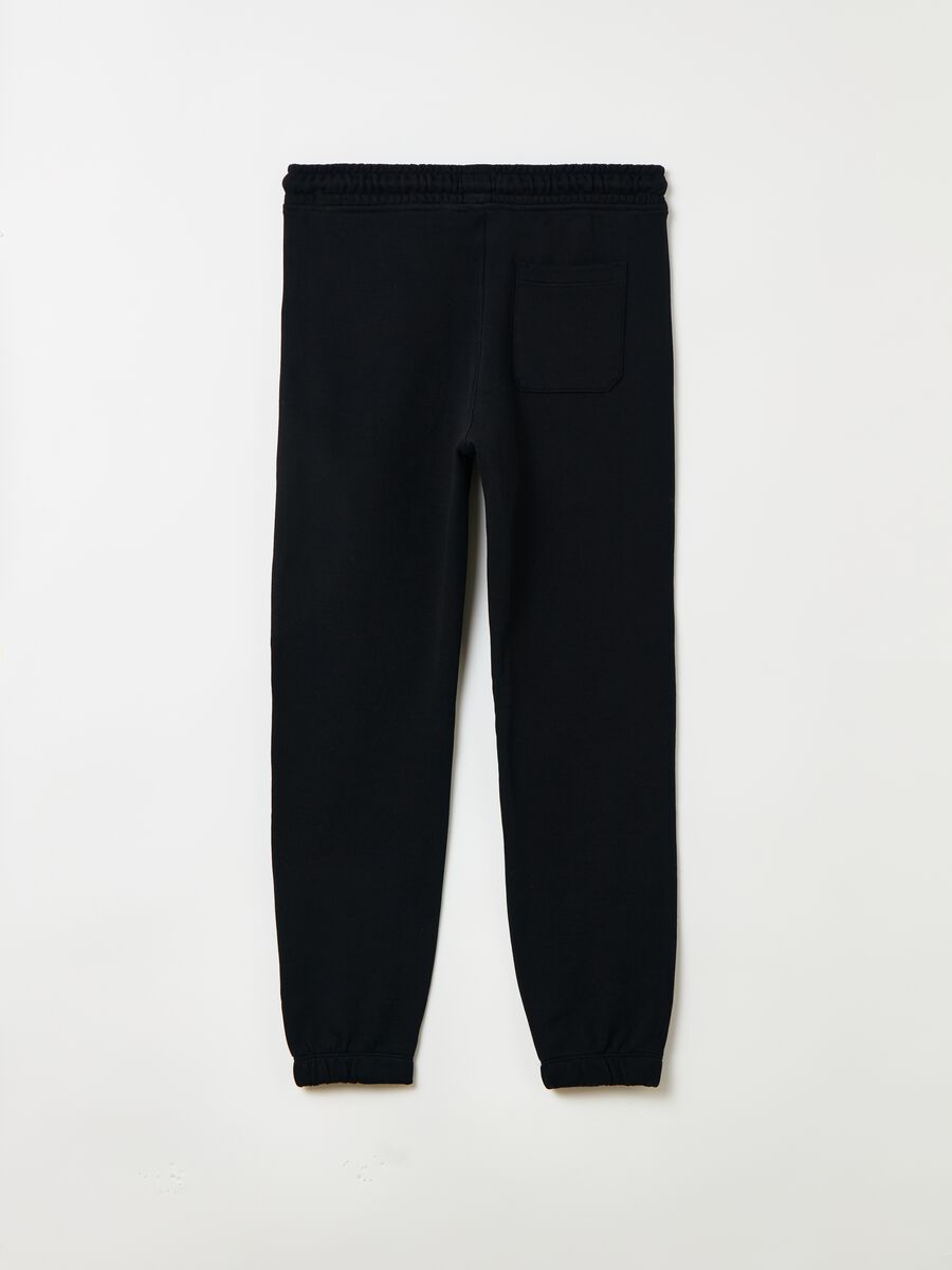 Essential joggers in 100% organic cotton with drawstring_1