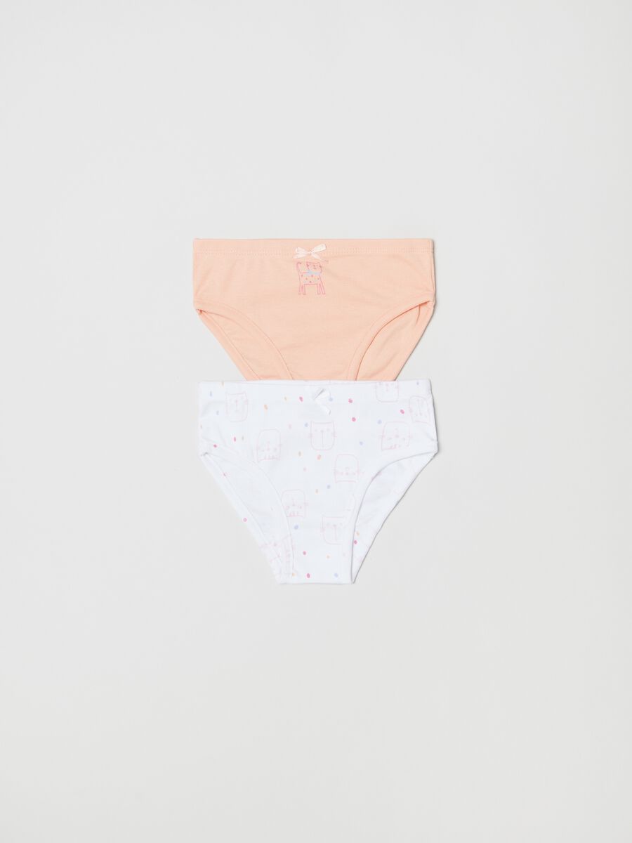 Bipack slip in cotone con stampa_0