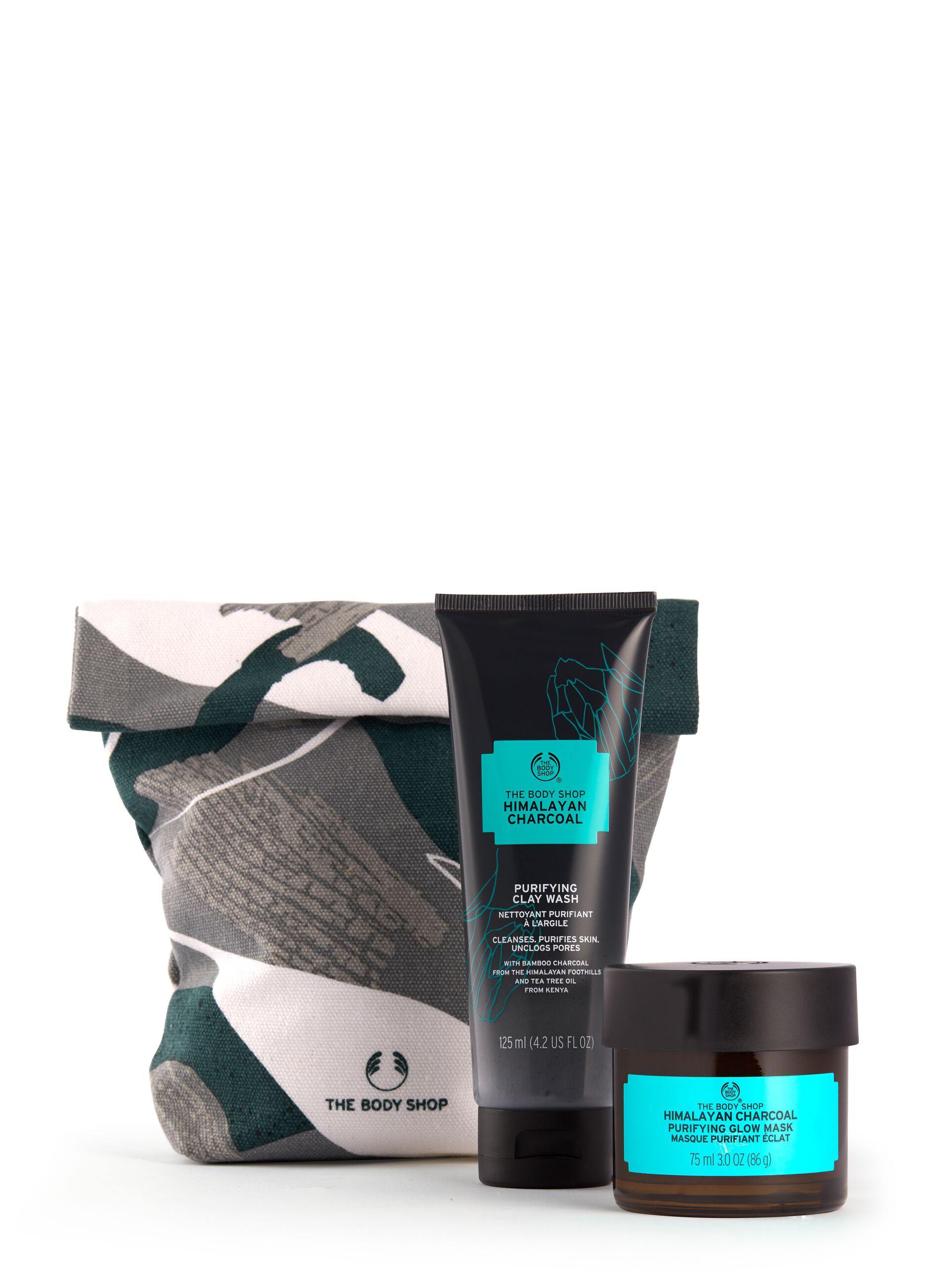 The Body Shop purifying kit with Himalayan charcoal