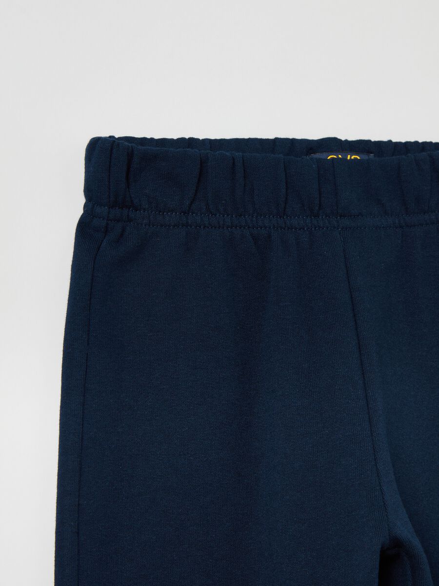 Joggers in felpa con profili elasticati_2