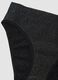 Black organic cotton regular-waist briefs with Lurex_2