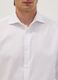White slim-fit pure cotton twill shirt with French collar, non-iron_1