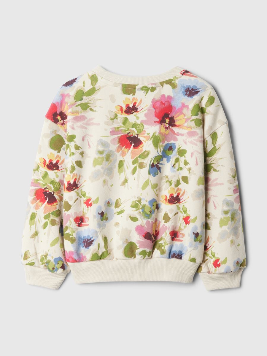 Floral sweatshirt in French terry_1
