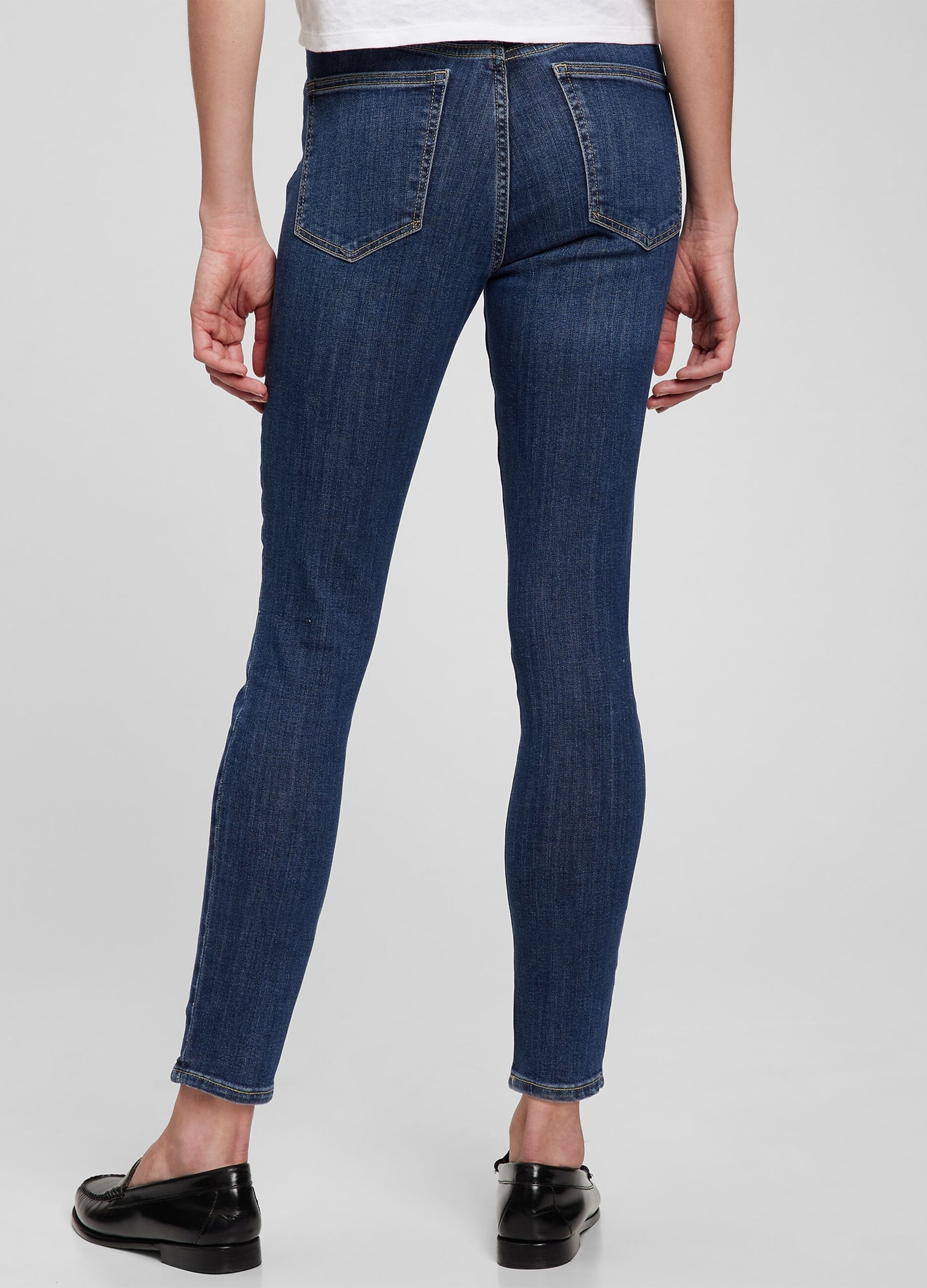 High-waist, skinny-fit stretch jeans