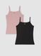 2-pack of multicolour organic stretch cotton camisoles with thin straps_4