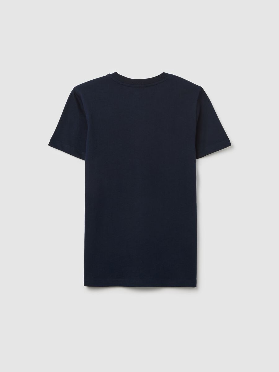OVS Kids Blue Short Sleeve Cotton T-shirt_1