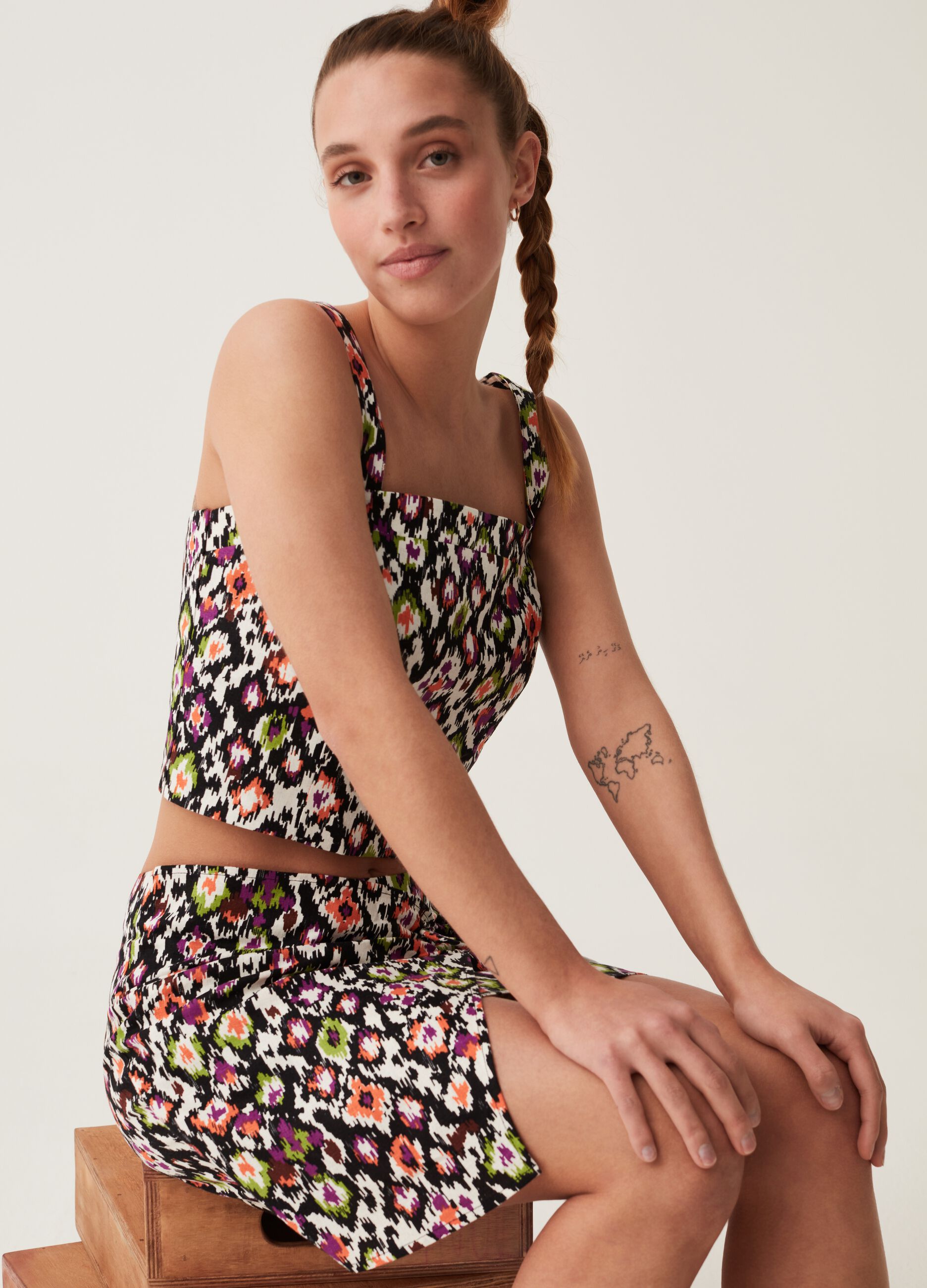 Tank top con stampa all-over Baby Angel_0