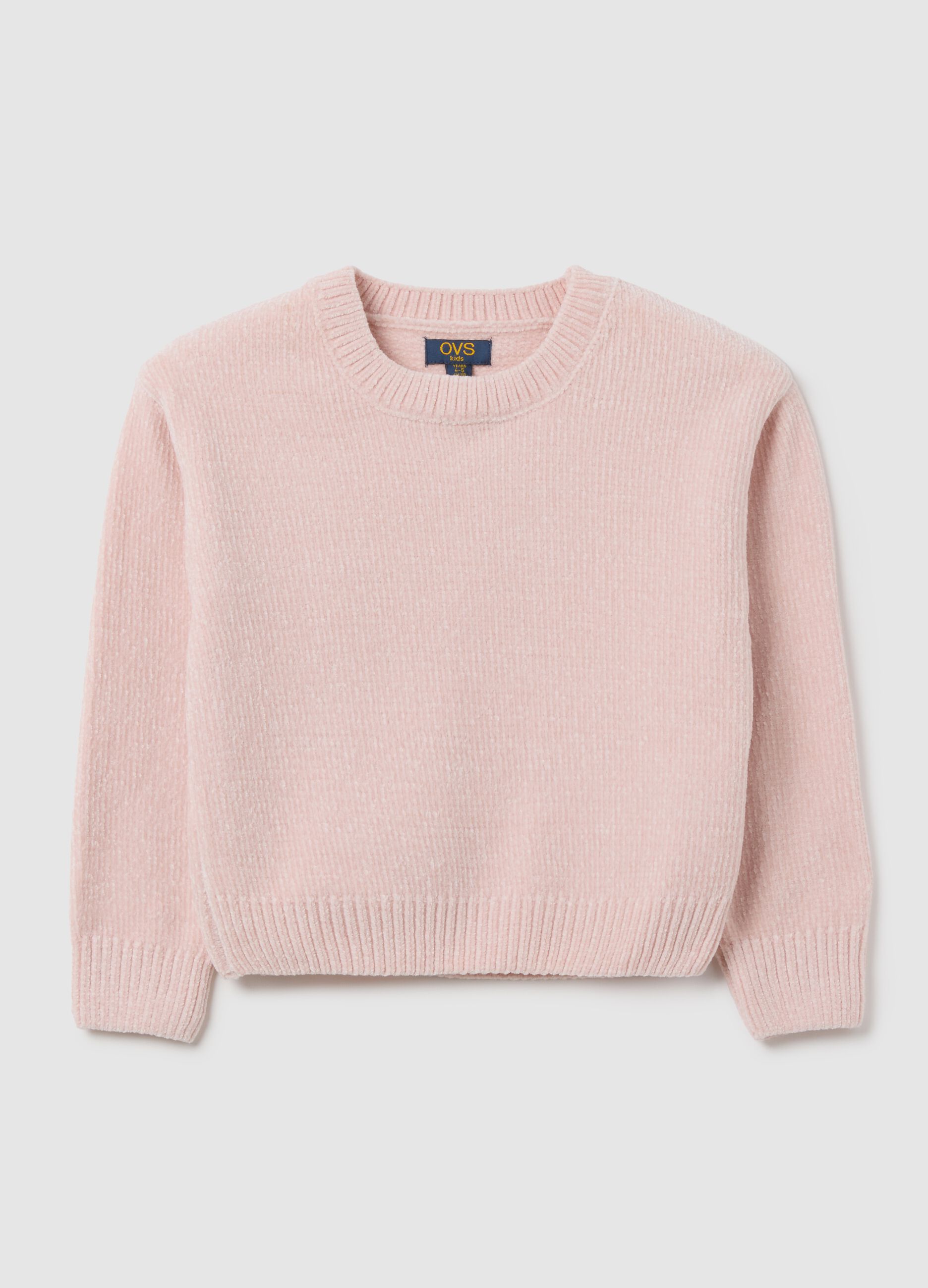 Girls' pink jumper regular fit
