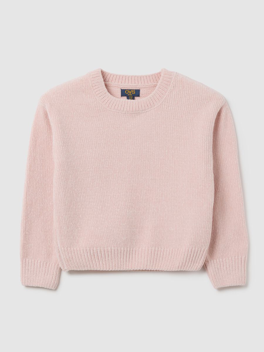 Girls' pink jumper regular fit_0
