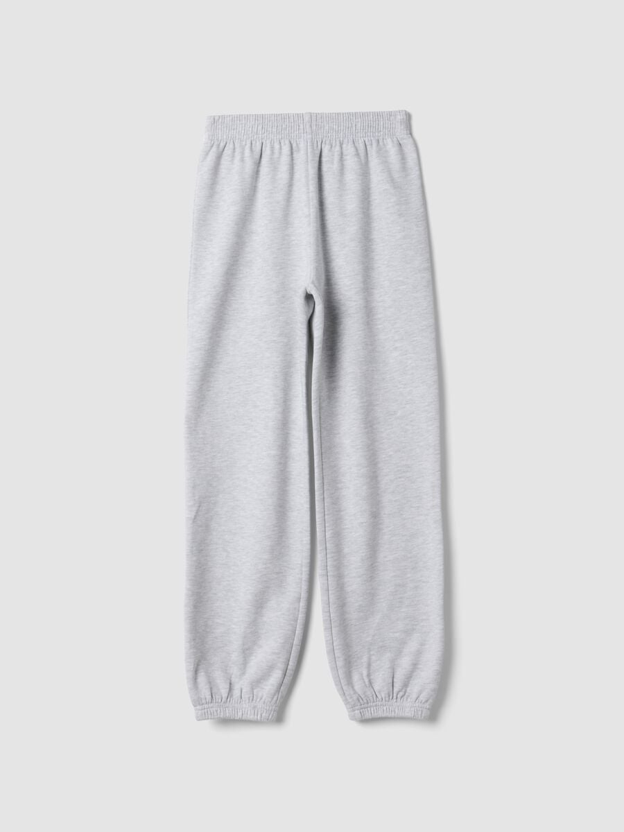 Grey pure cotton joggers_0