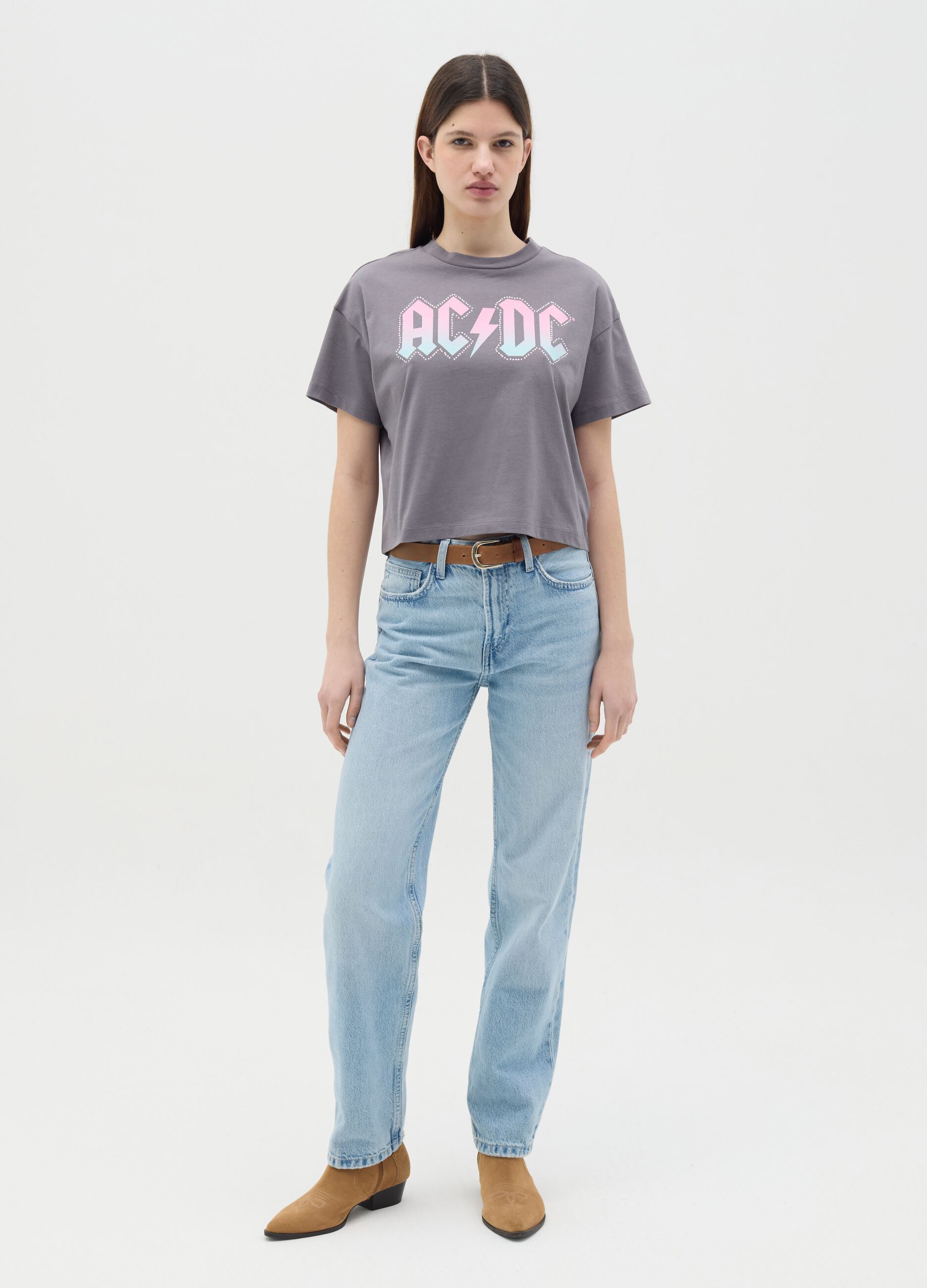 T-shirt with AC/DC print