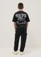 Boys' Regular Fit Black Cotton Blend Cargo Jogger Trousers_1