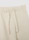 Kids' beige pure cotton joggers regular fit_2