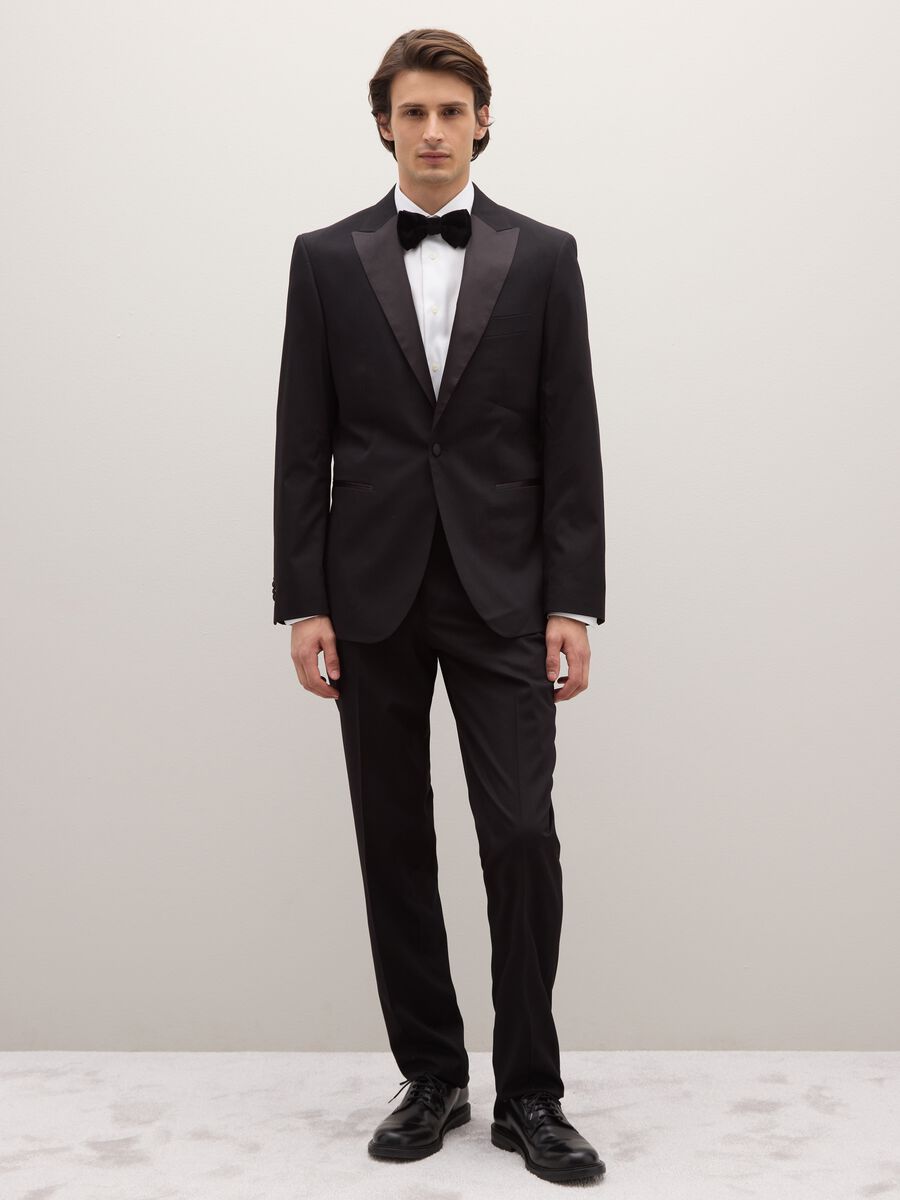 Black elegant regular fit trousers_0