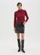 Red regular fit turtleneck jumper_0