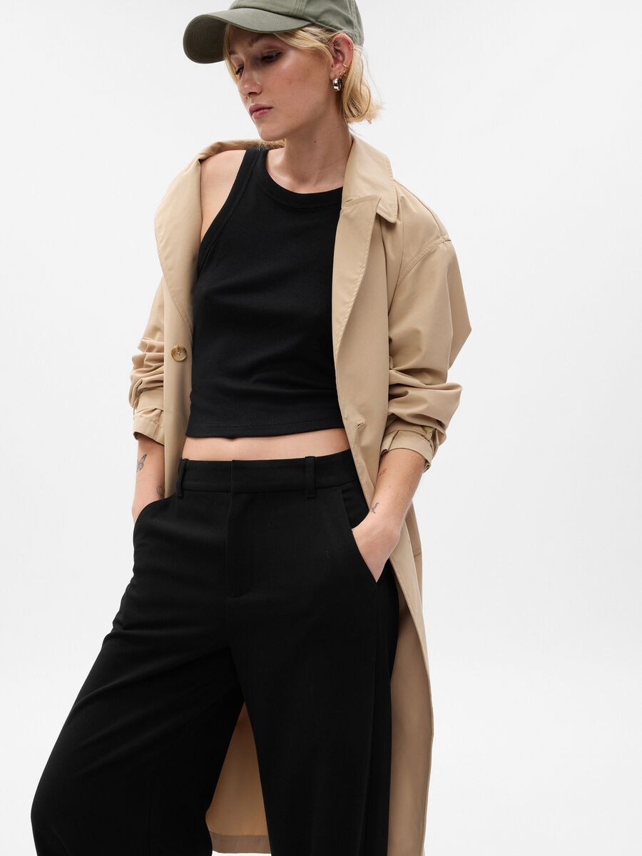 Pantaloni wide leg a vita alta_2